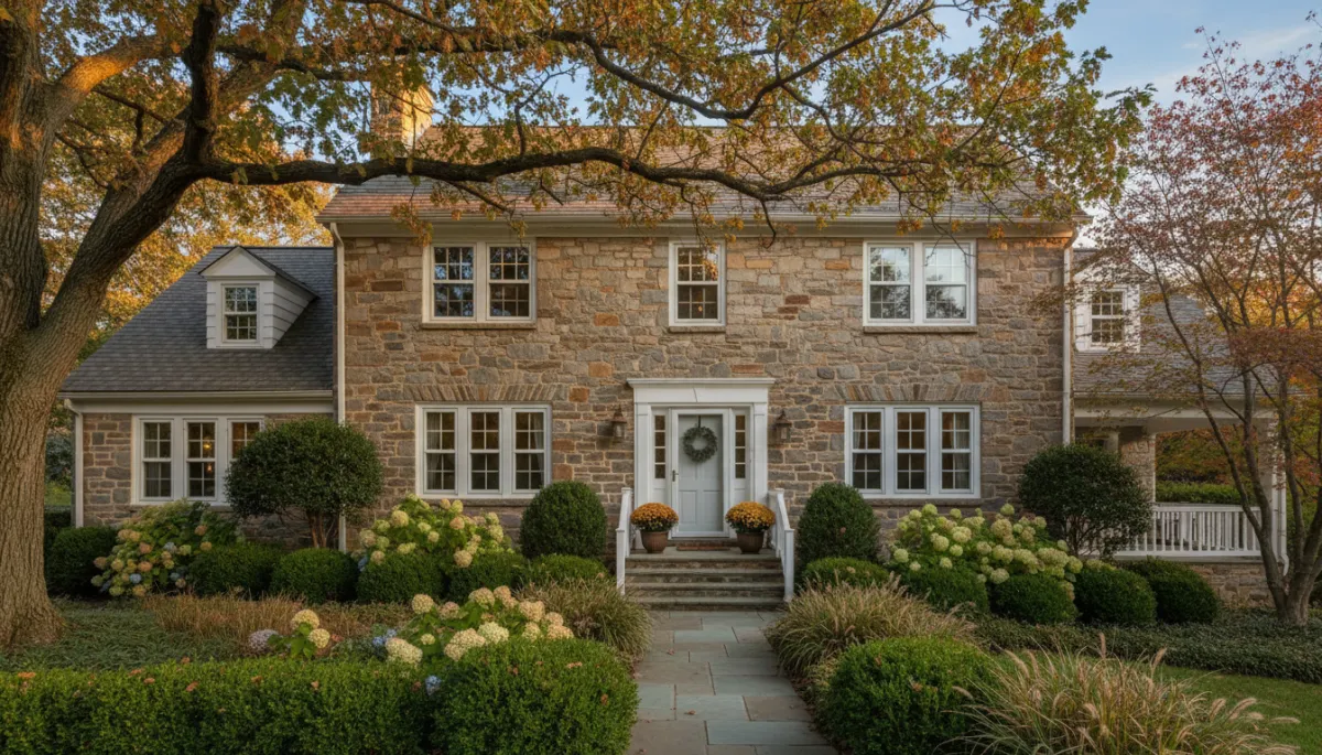 Well-maintained older Philadelphia area home exterior with curb appeal