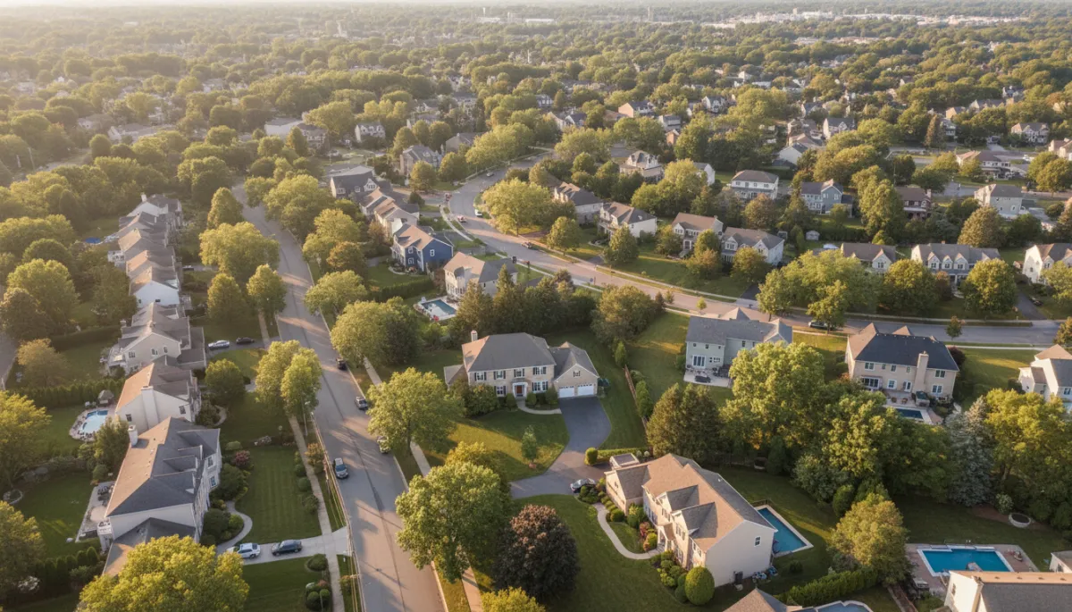 Tree-lined Philadelphia suburban neighborhood where many senior home sales take place. Tree-lined Philadelphia suburban neighborhood where many senior home sales take place.