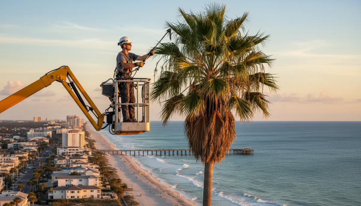 Palm Tree Trimming & Hurricane Prep in Daytona Beach, FL | Arborman Tree Services