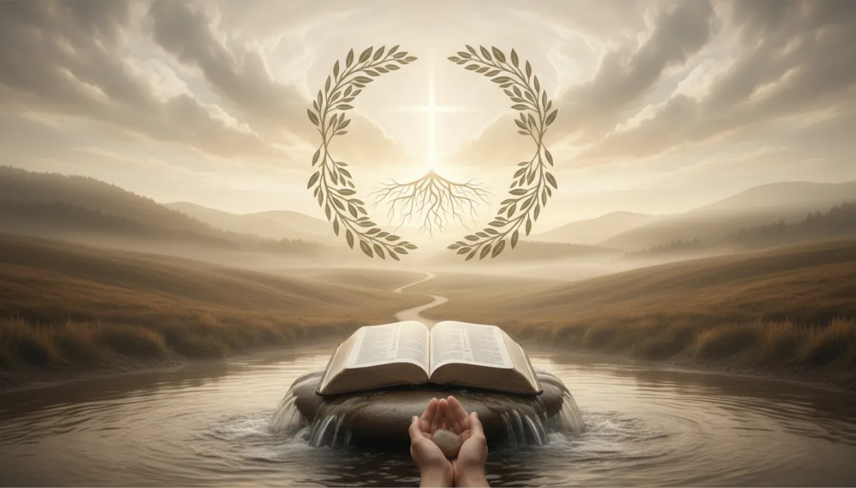 A serene landscape symbolizing peace and trust in God