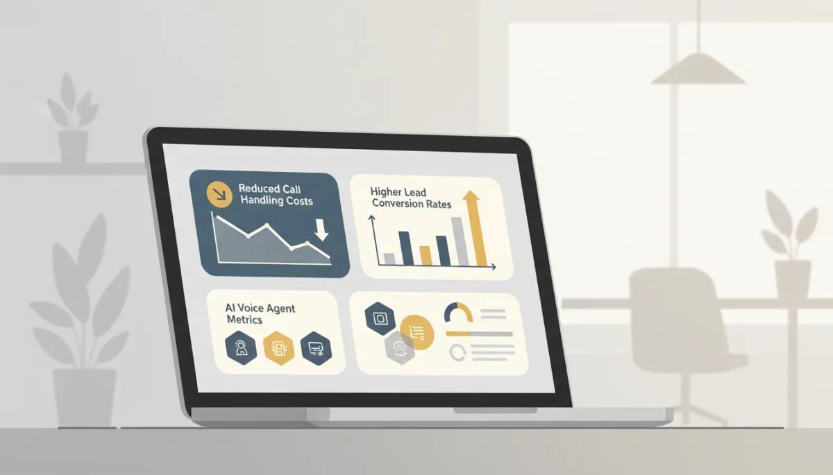 Dashboard showing AI automation impact on employee costs and performance