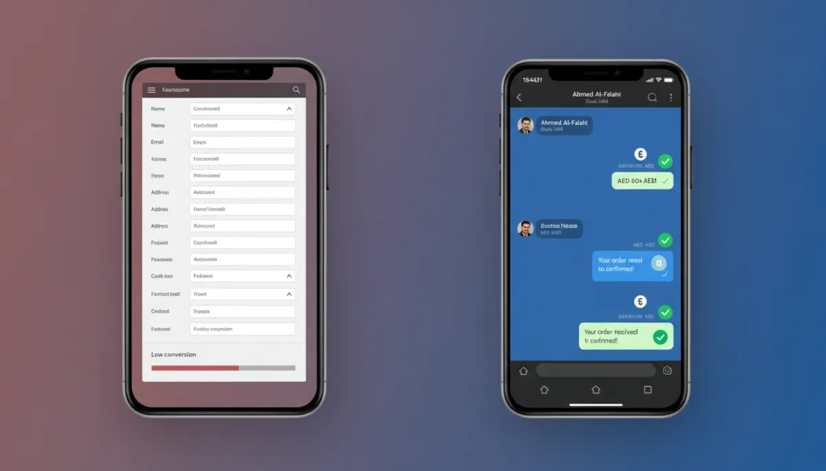 Comparison of web form versus WhatsApp Business for lead conversion in Dubai UAE market Comparison of web form versus WhatsApp Business for lead conversion in Dubai UAE market