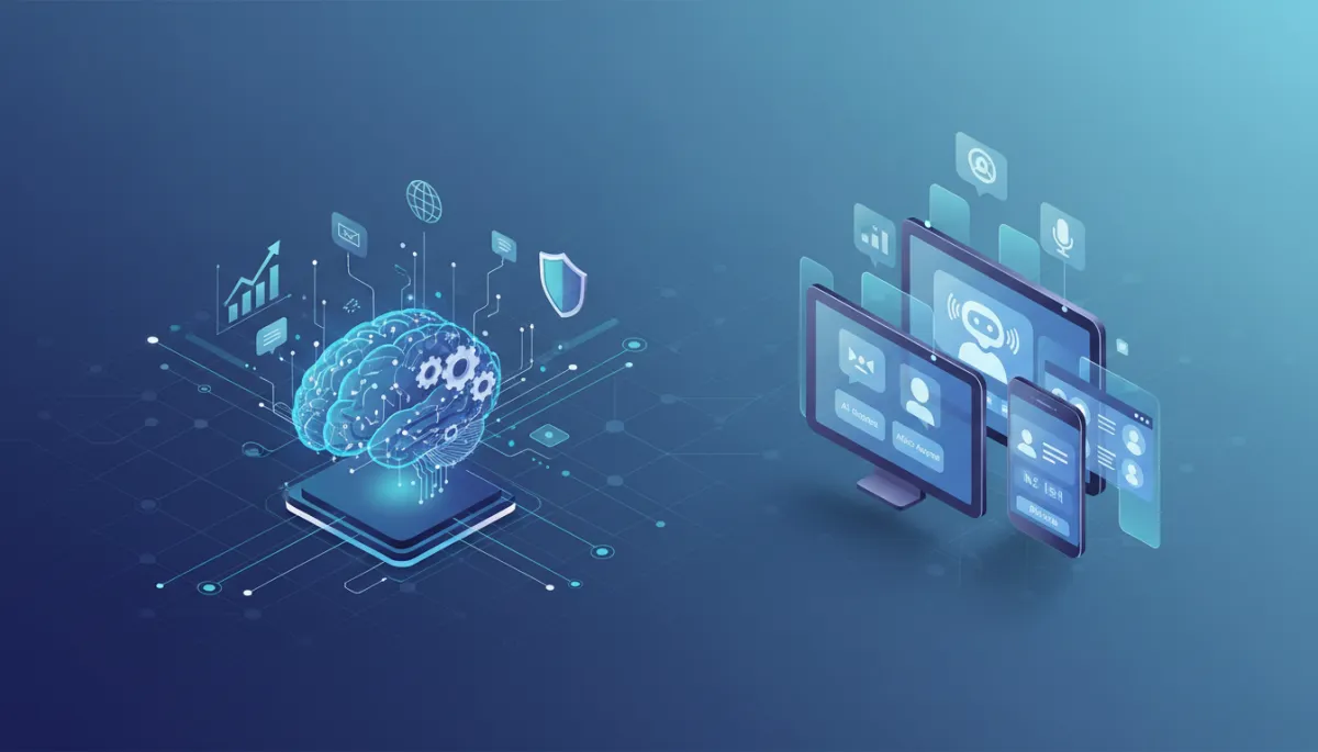 Illustration of AI automation in business operations