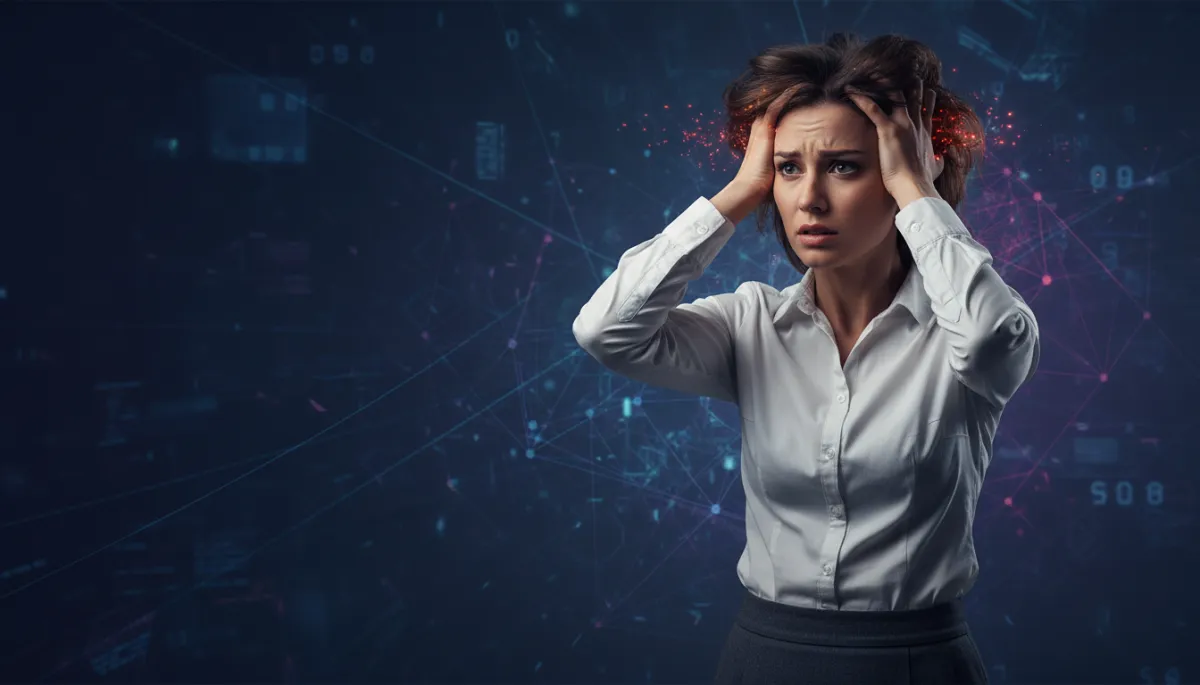 Líder ejecutivo observando datos en una pantalla mientras toma decisiones bajo presión