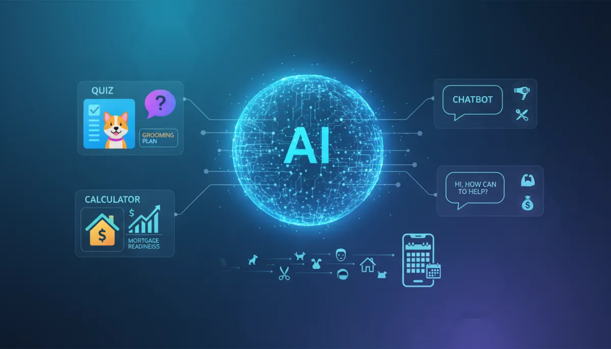 AI lead generation apps for local businesses — quizzes, calculators and chatbots that book consultations on autopilot