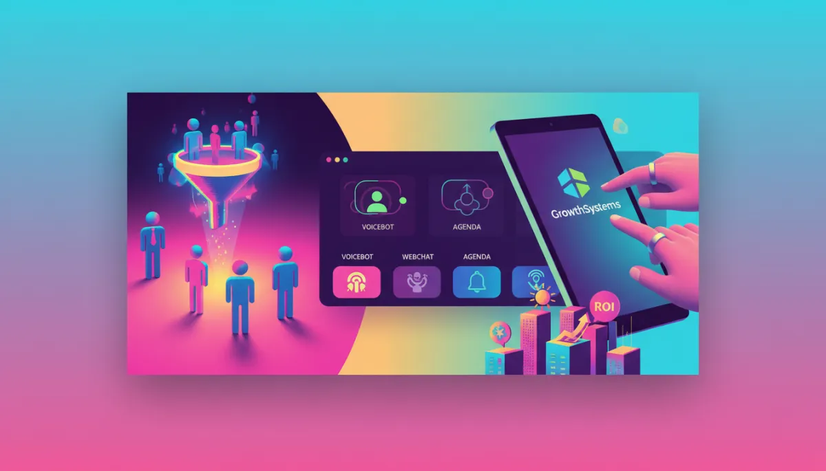 team in office with screens showing CRM and analytics