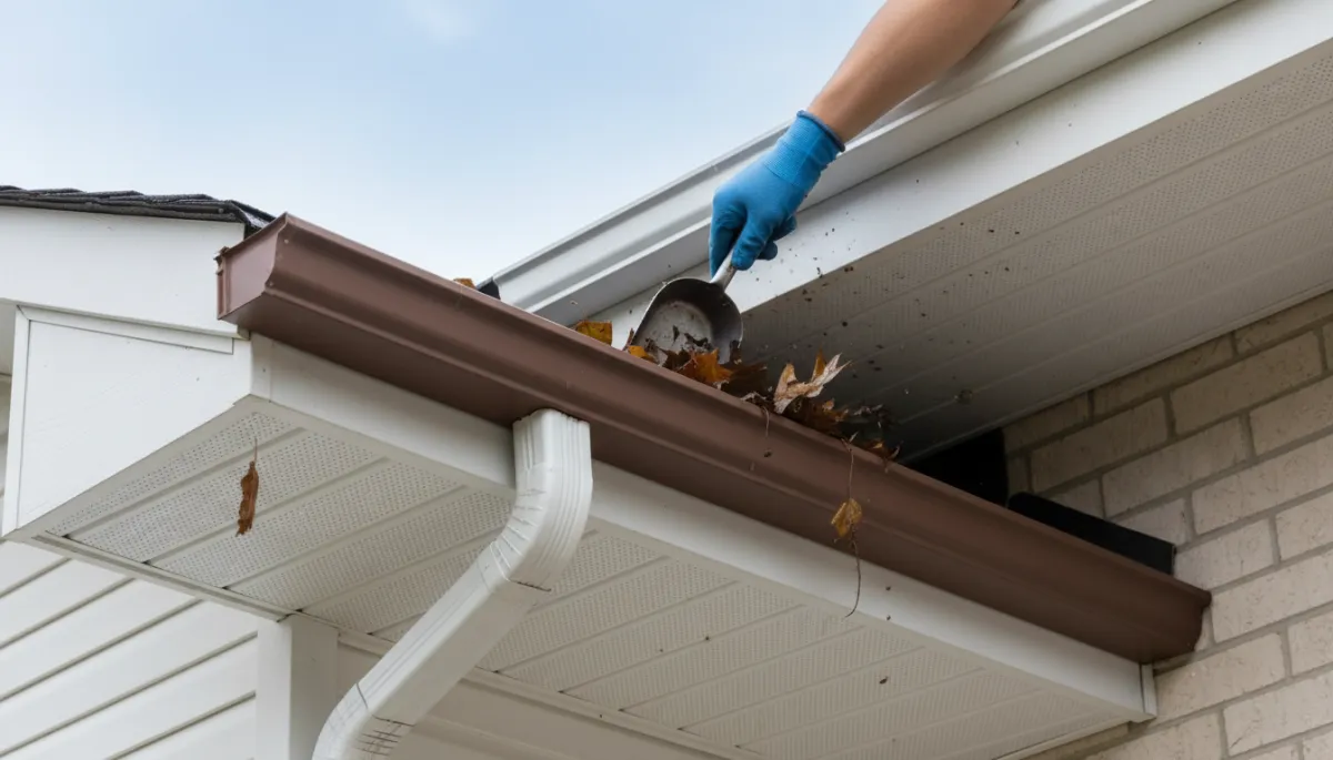 can you include 3 photos. Context: This is for a blog post about "The Complete Guide to Eavestroughs, Soffit, and Fascia for Low‑Stress Home Maintenance". Style: Professional quality, photorealistic, high resolution