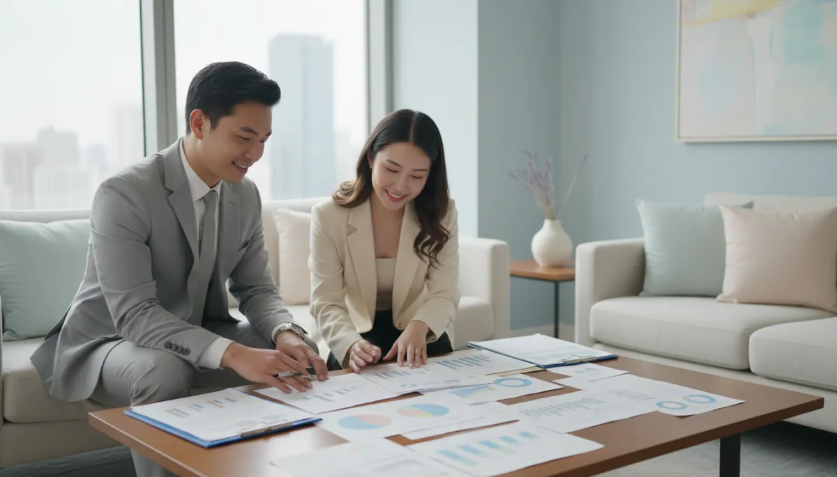 Financial advisor explaining insurance benefits and wealth transfer strategies Financial advisor explaining insurance benefits and wealth transfer strategies