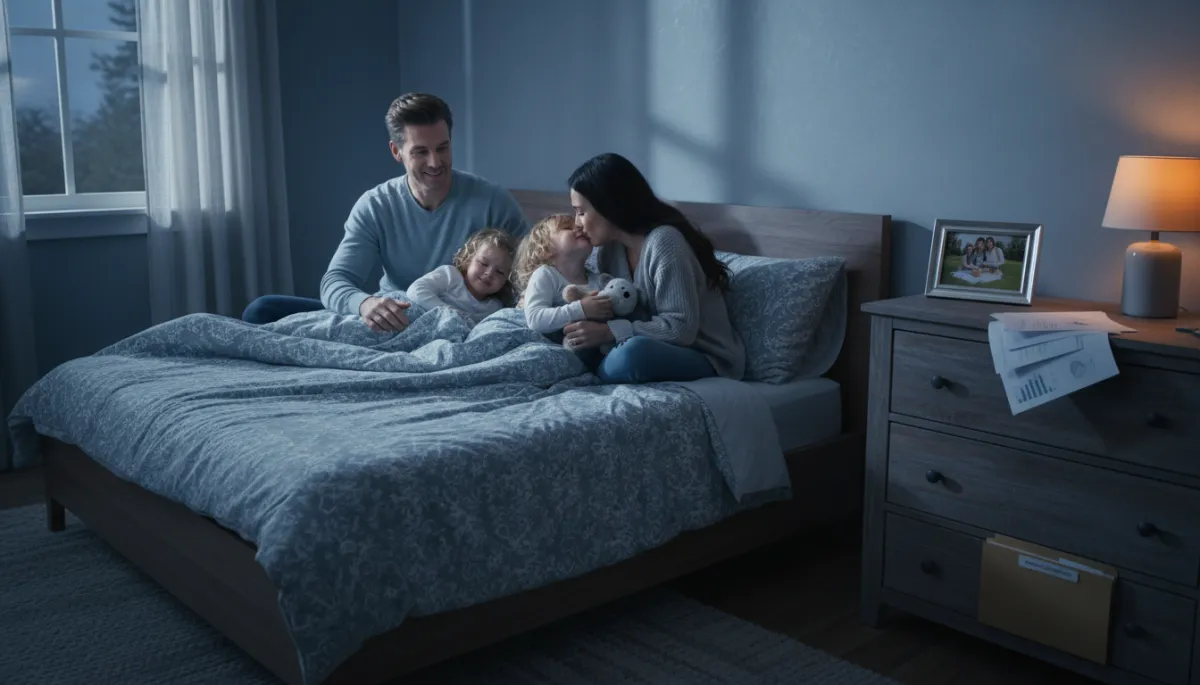 Parents ensuring their children's future is protected with life insurance planning Parents ensuring their children's future is protected with life insurance planning