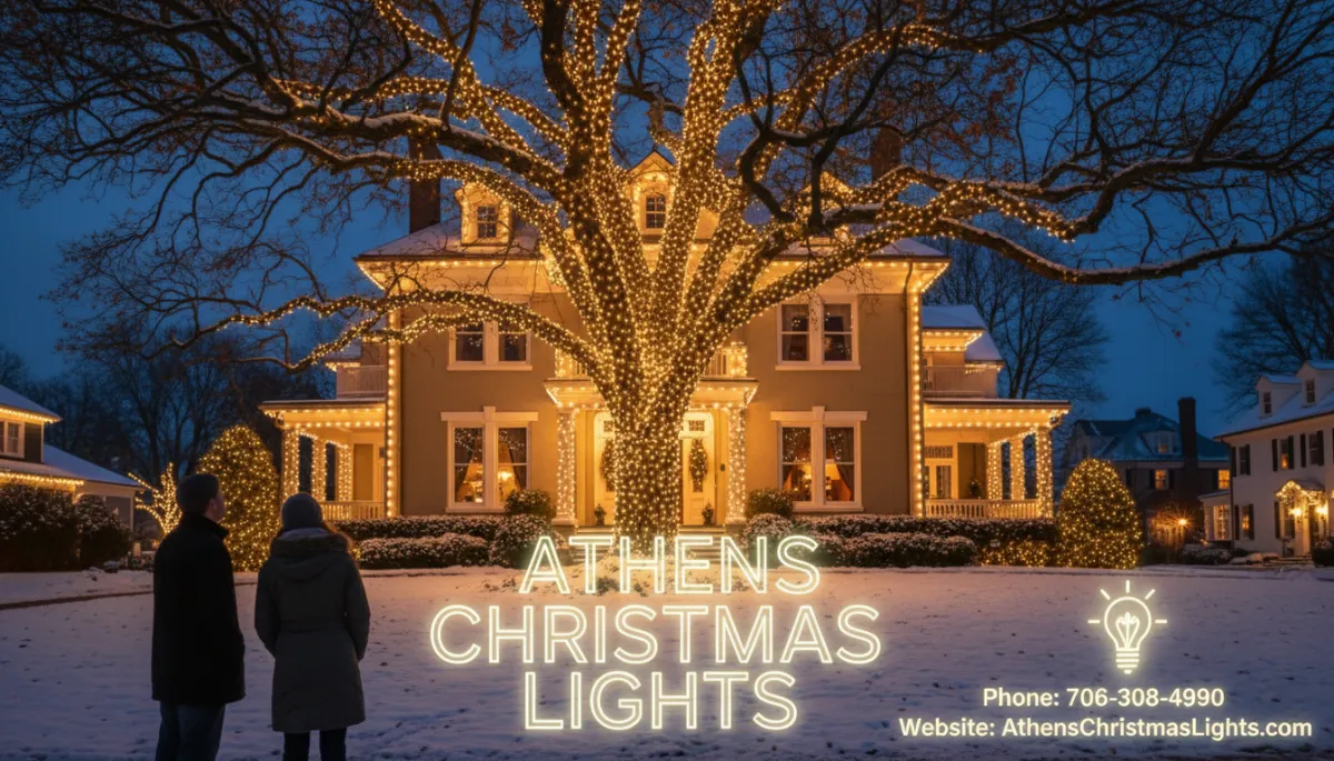 “Behind the Glow: How a Professional Christmas-Light Display Comes to Life in Athens, Georgia”