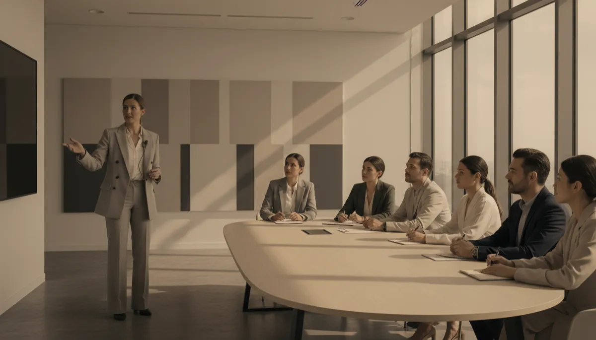 Professional leading a workshop to demonstrate expertise beyond their formal role