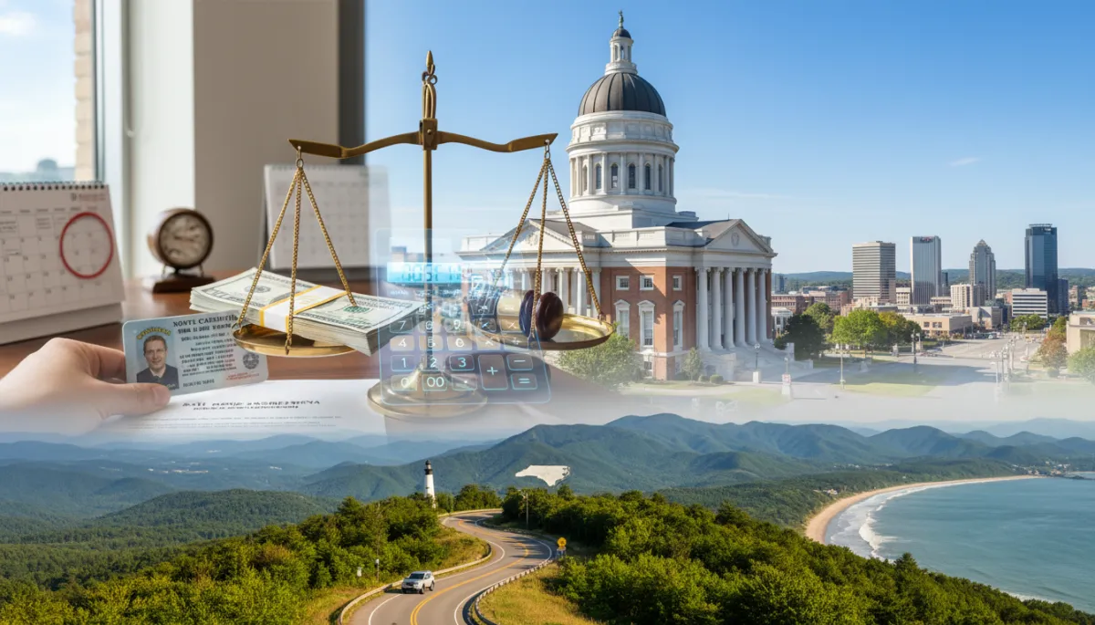 do not change content. only add a featured image with seo alt that matches th content, plus 2 additional images that relate to the topic within th content. Context: This is for a blog post about "How Much Does a Bail Bond Cost in North Carolina?". Style: Professional quality, photorealistic, high resolution