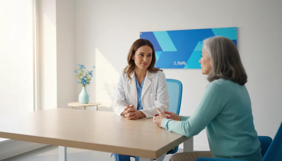 Physician evaluating a patient with chronic inflammatory symptoms at a peptide therapy clinic in Liberty Lake Physician evaluating a patient with chronic inflammatory symptoms at a peptide therapy clinic in Liberty Lake