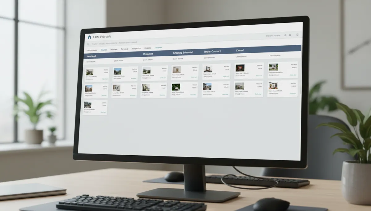 Real estate CRM pipeline stages used to organize lead follow-up