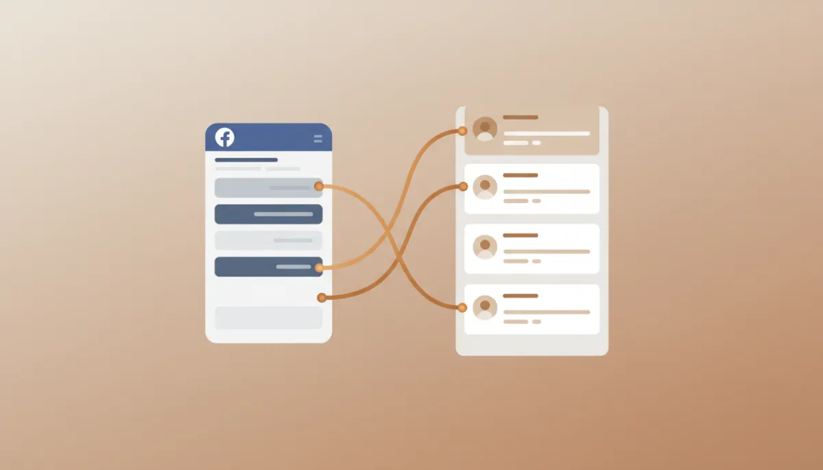 CRM interface showing mapped Facebook lead ad fields CRM interface showing mapped Facebook lead ad fields