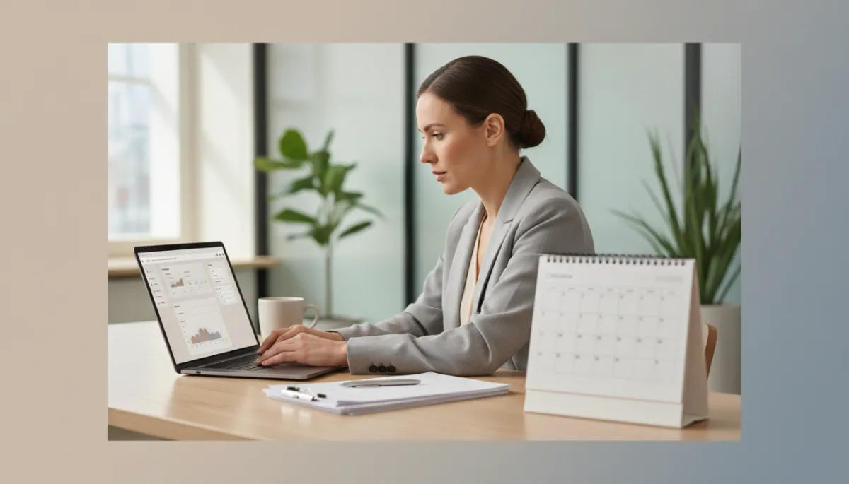 Team member using a CRM and checklists to manage real estate tasks Team member using a CRM and checklists to manage real estate tasks