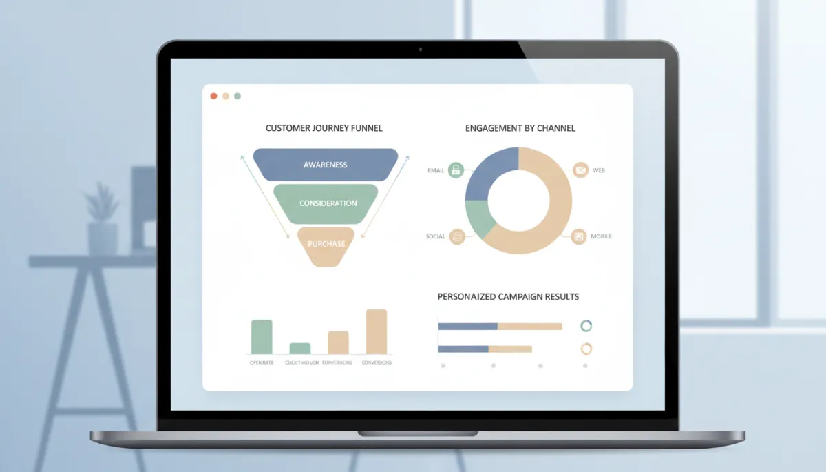 Analytics dashboard showing behavioral data used for hyper-personalization Analytics dashboard showing behavioral data used for hyper-personalization