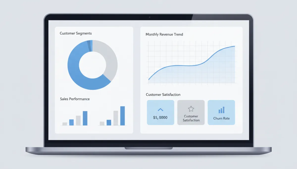 CRM analytics dashboard displaying key conversion and pipeline metrics