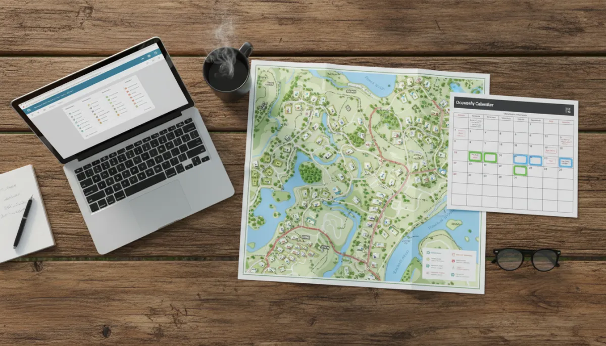 Campground occupancy planning balancing direct and platform bookings