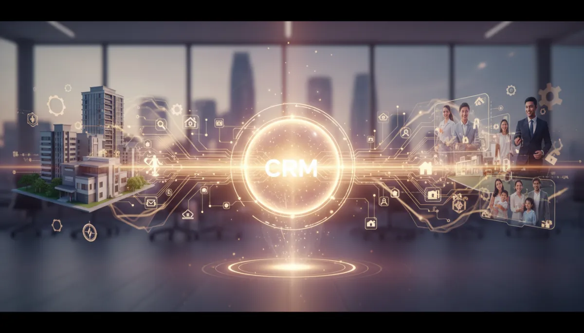 Real estate marketing analytics dashboard showing CRM performance metrics Real estate marketing analytics dashboard showing CRM performance metrics