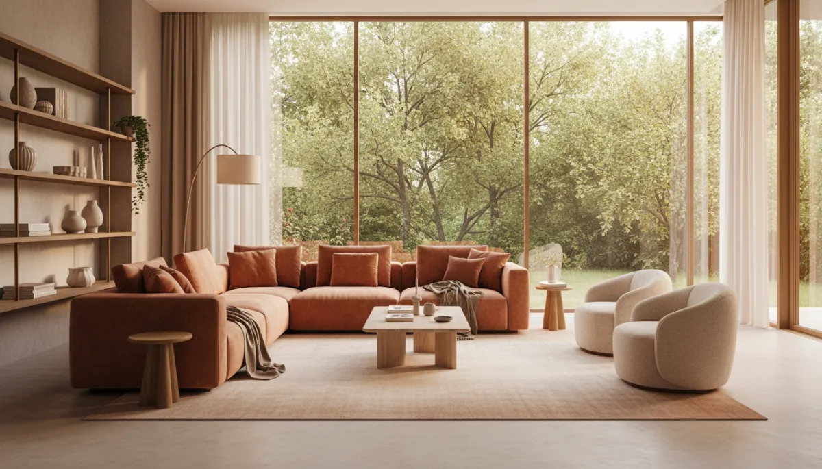 Luxury living room interior in a Millburn New Jersey home