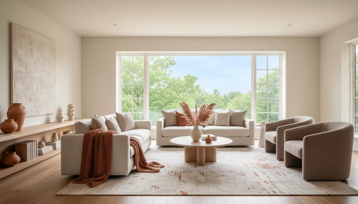 Elegant living room inside a Westfield NJ home
