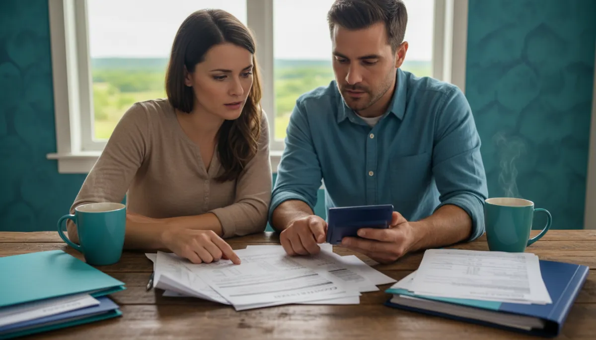 Tennessee homebuyers reviewing their credit report together Tennessee homebuyers reviewing their credit report together