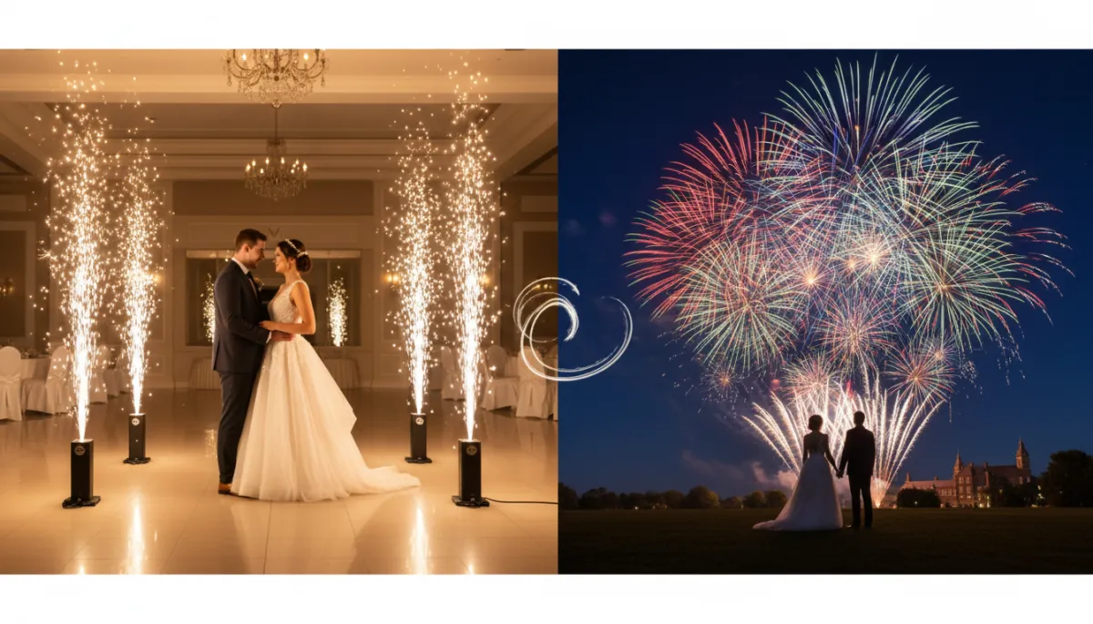 Cold Sparks vs Fireworks: Which Effect Is Right for Your Wedding?