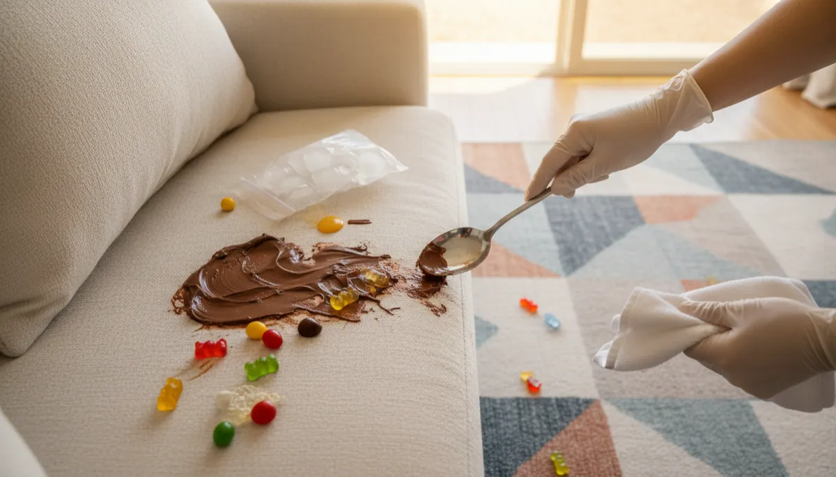 Remove Chocolate & Candy Stains from Upholstery