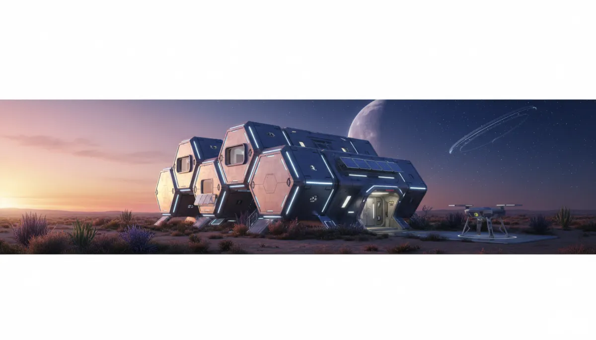High-tech home interior with energy dashboards and LED lighting