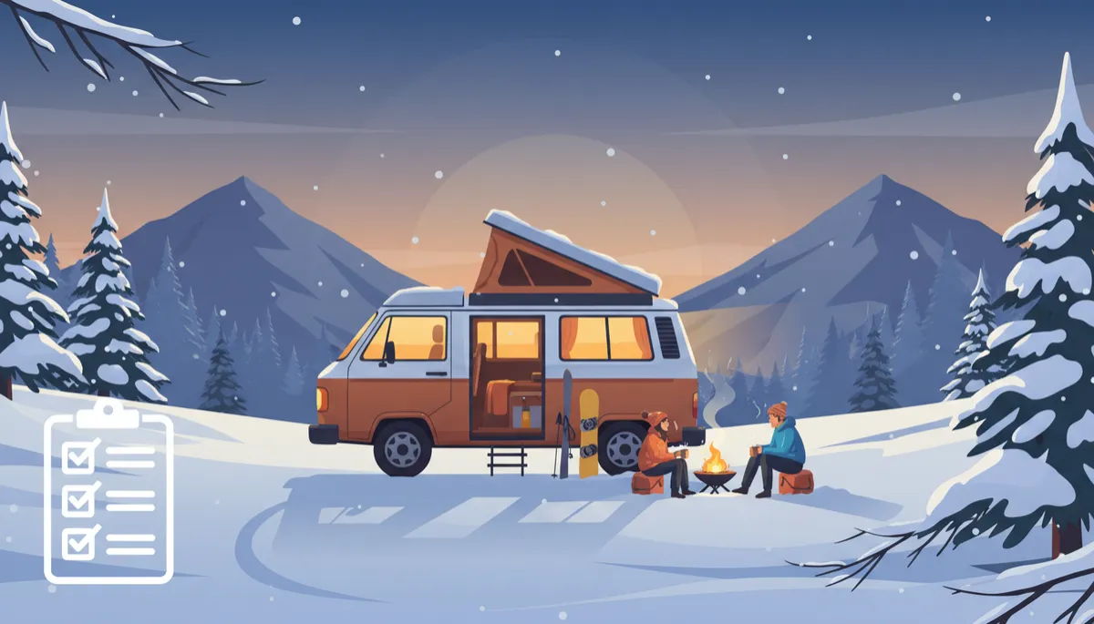 Comment préparer son van aménagé pour l’hiver : la check-list complète