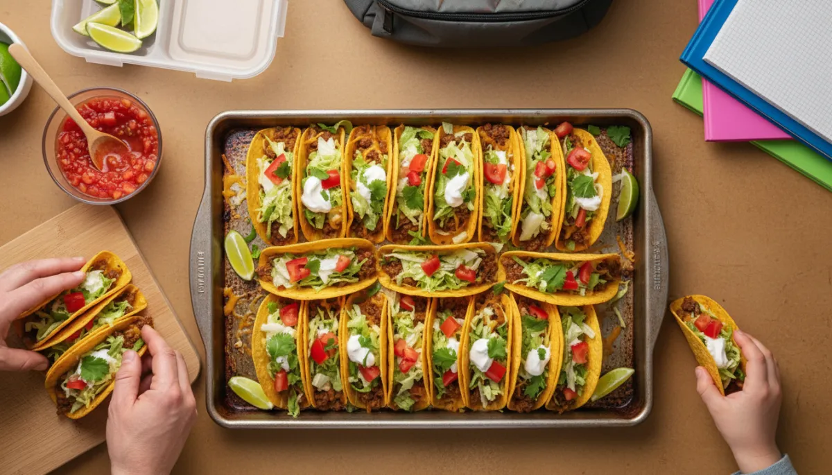 Crispy Sheet Pan Tacos: Easy Back-to-School Dinner