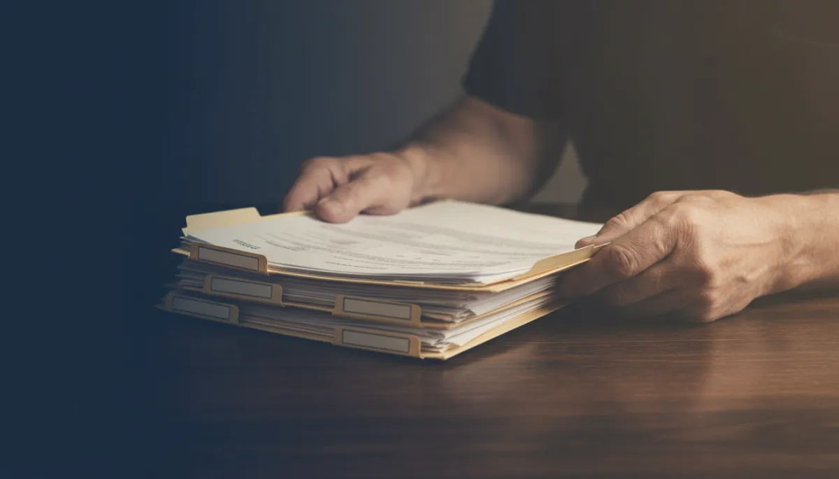 Veteran organizing mental health and service records for a VA claim