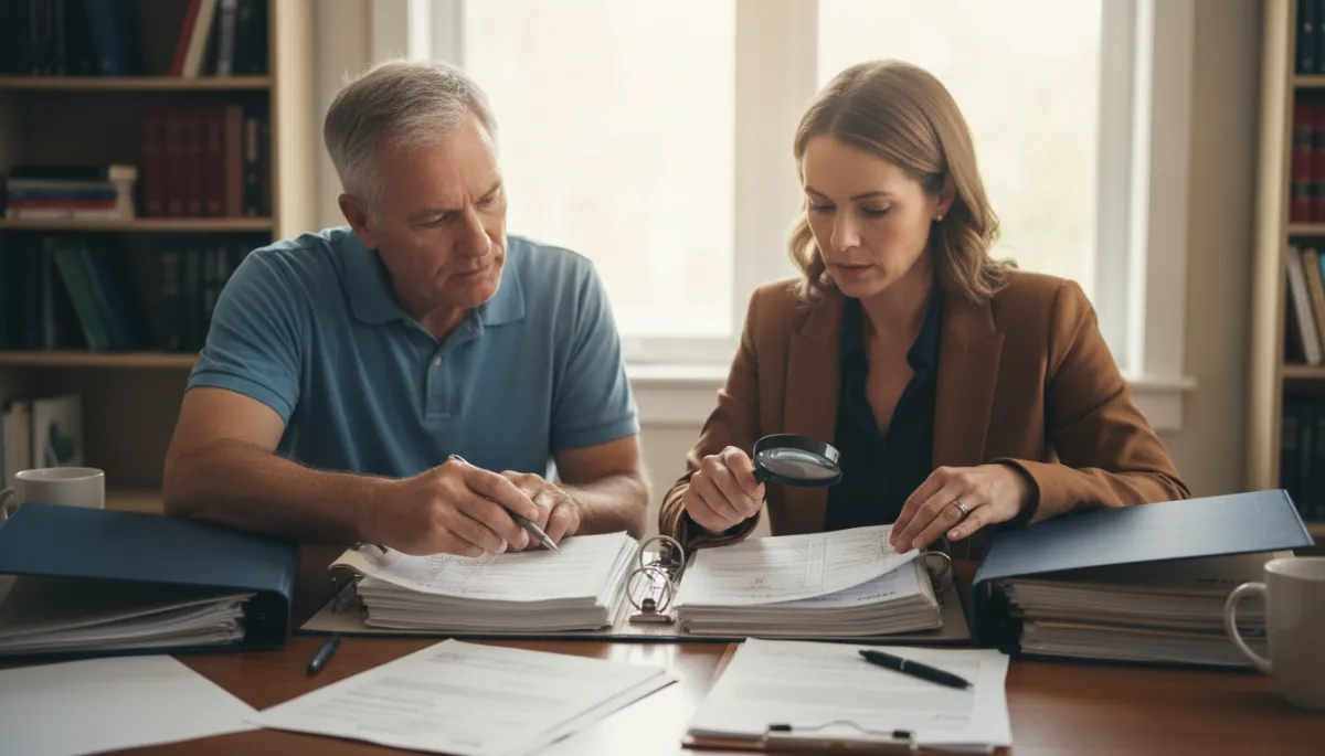 Veteran working with representative to organize disability claim evidence