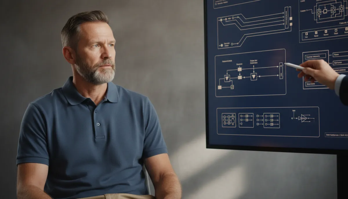 Veteran participating in a professional certification training session