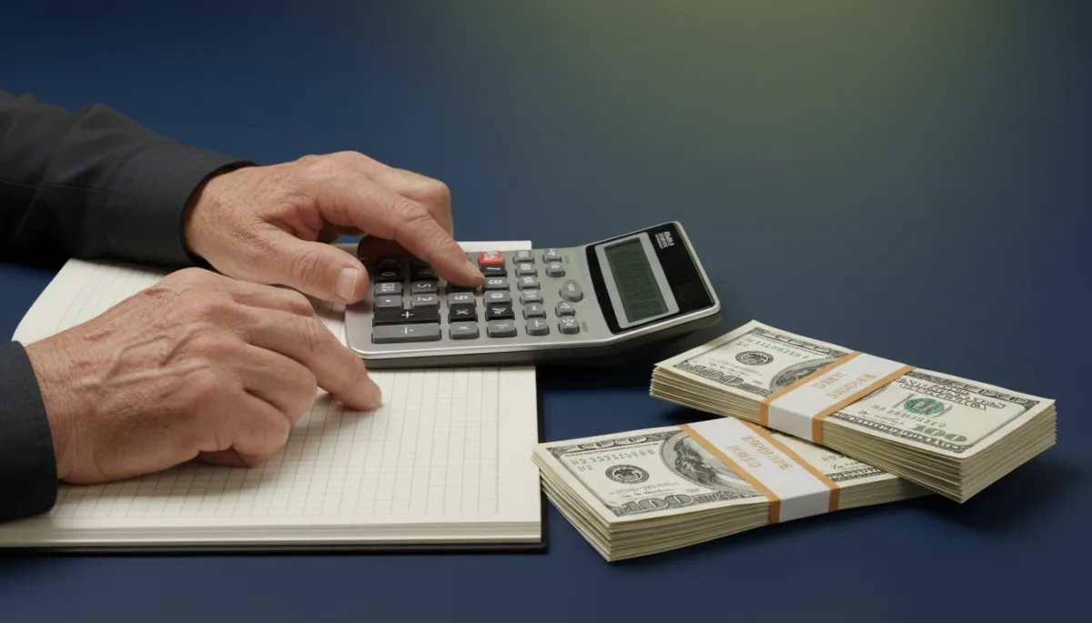 Veteran calculating how to allocate VA disability back pay toward bills and savings