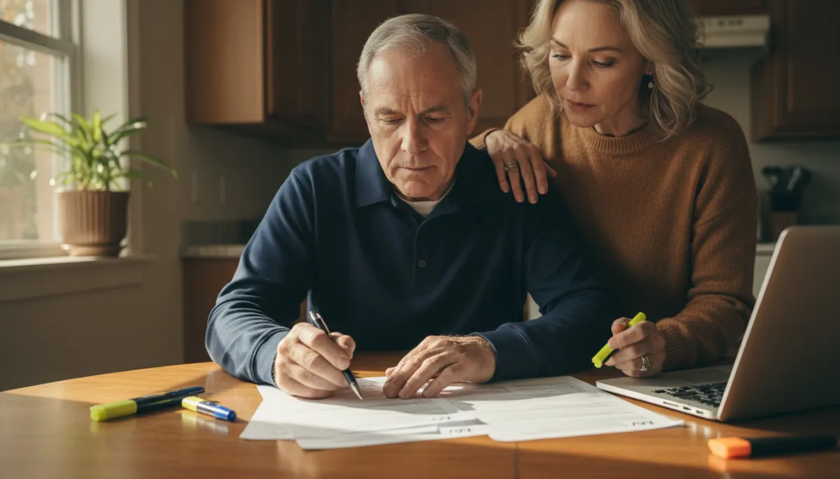 Veteran and spouse writing lay statements to support a VA disability claim
