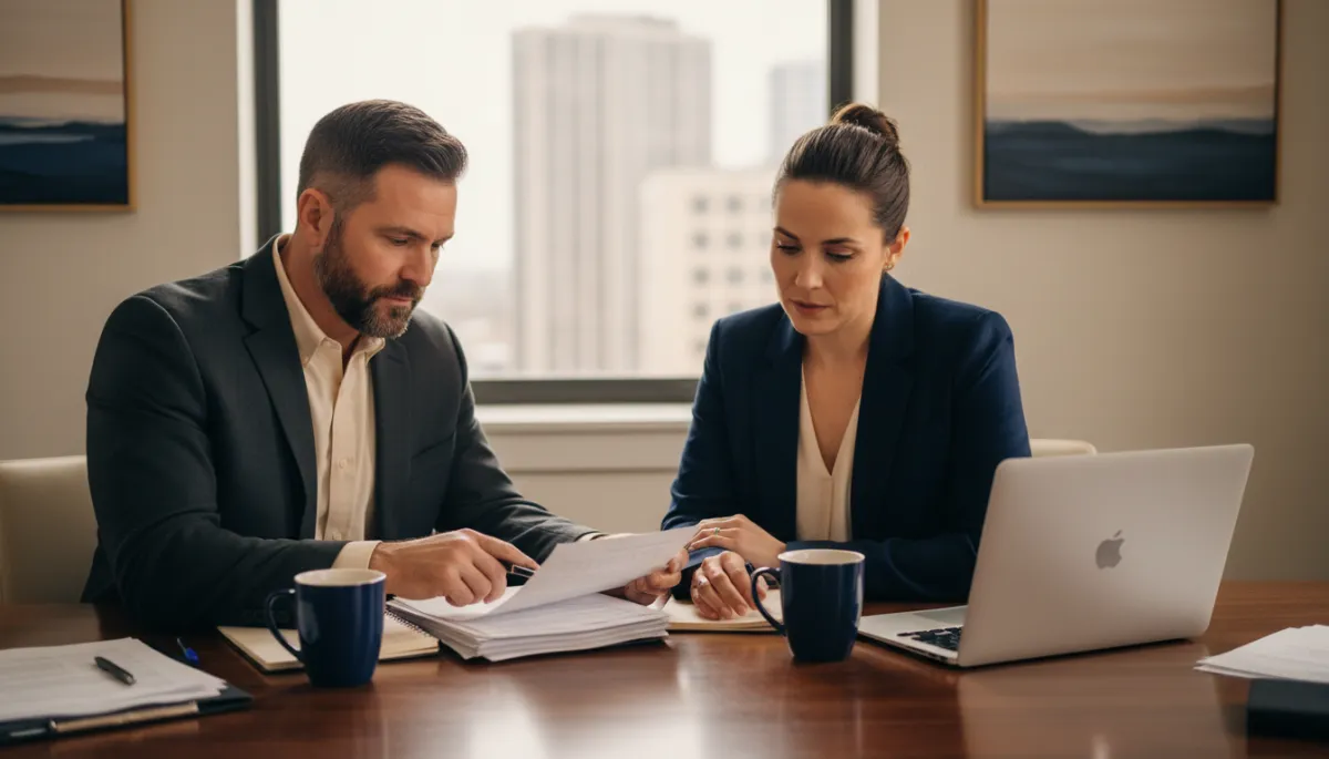 Veteran working with a coach to organize and strengthen a VA claim