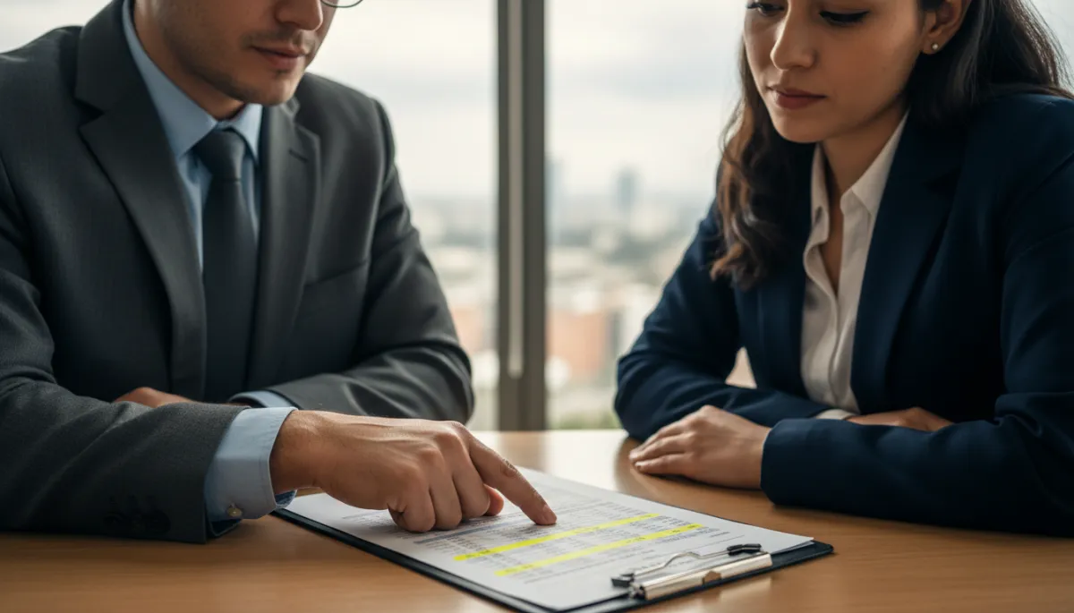 Contador explicando oportunidades tributarias a un empresario en una reunión