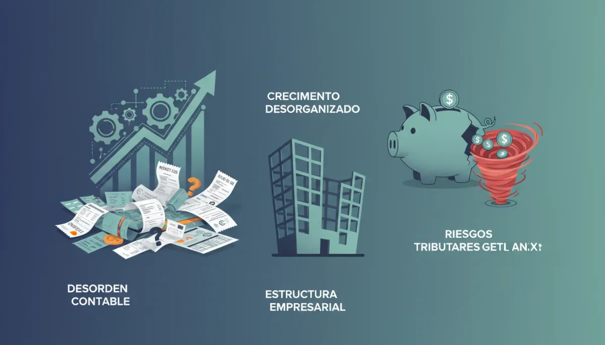 Conecta con empresas que crecen sin orden contable, financiero y societario