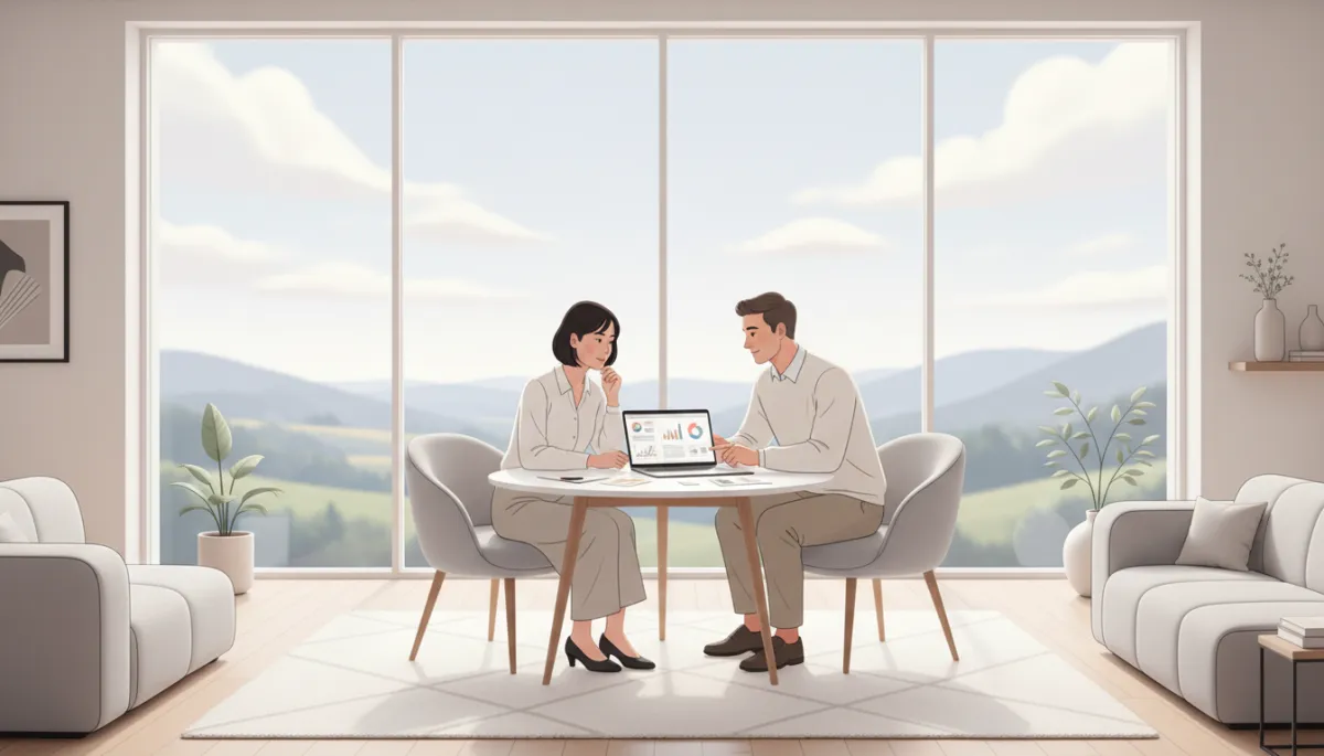 Homebuyers calculating HST rebate savings on a modular home purchase Homebuyers calculating HST rebate savings on a modular home purchase