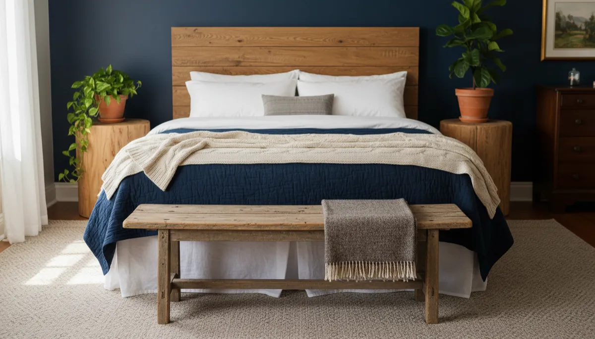Oklahoma bedroom with plants and sustainable decor choices Oklahoma bedroom with plants and sustainable decor choices