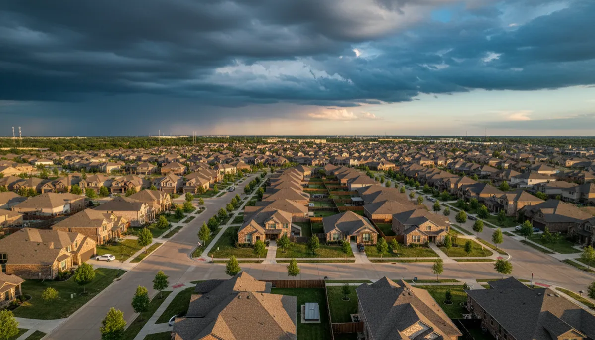 Oklahoma City metro suburb neighborhood showing homes in Mustang and Yukon OKC Oklahoma City metro suburb neighborhood showing homes in Mustang and Yukon OKC
