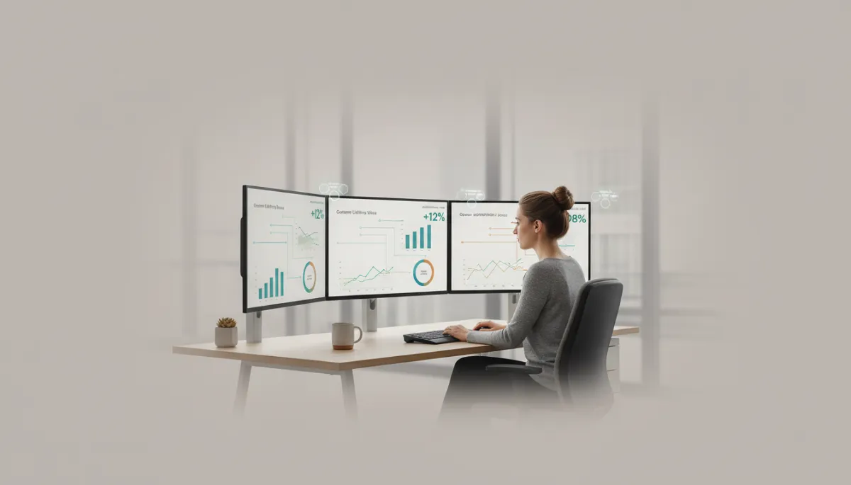 Analista de RevOps monitorando dashboards de receita e alertas de IA Analista de RevOps monitorando dashboards de receita e alertas de IA