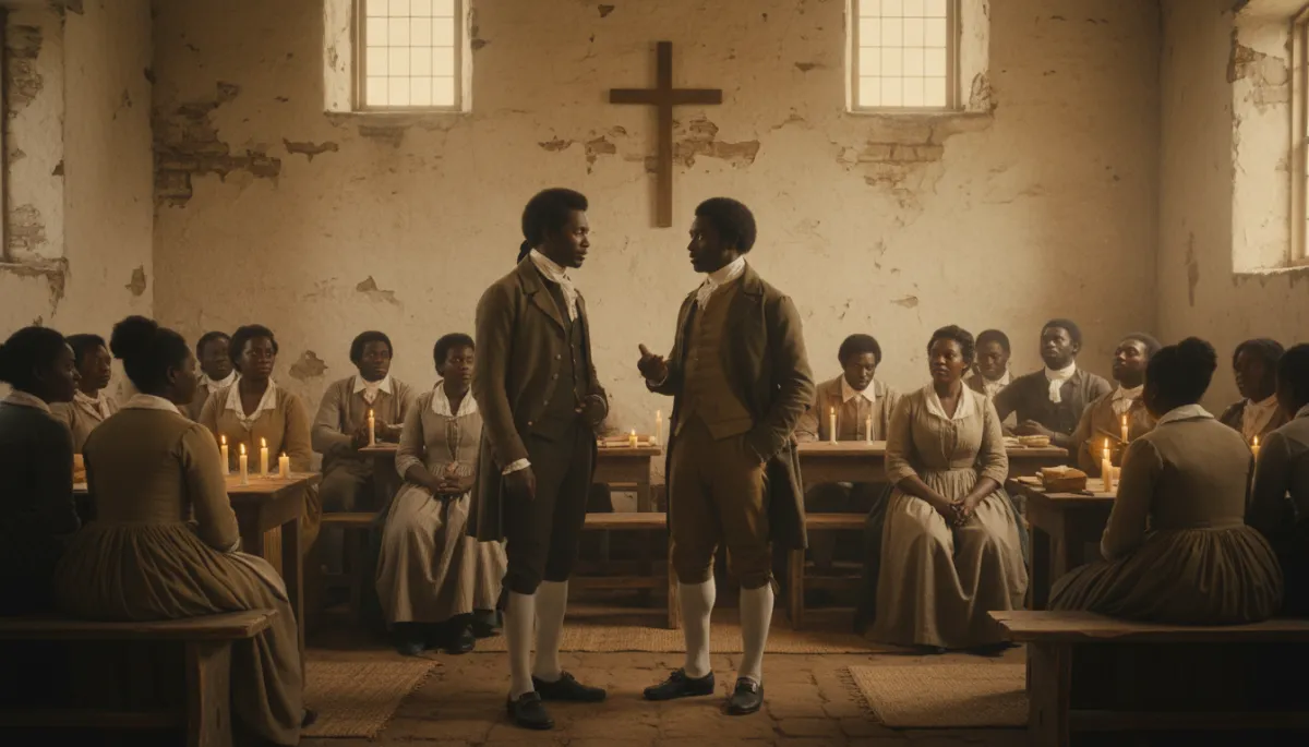 Free Black community gathering in Philadelphia in 1787