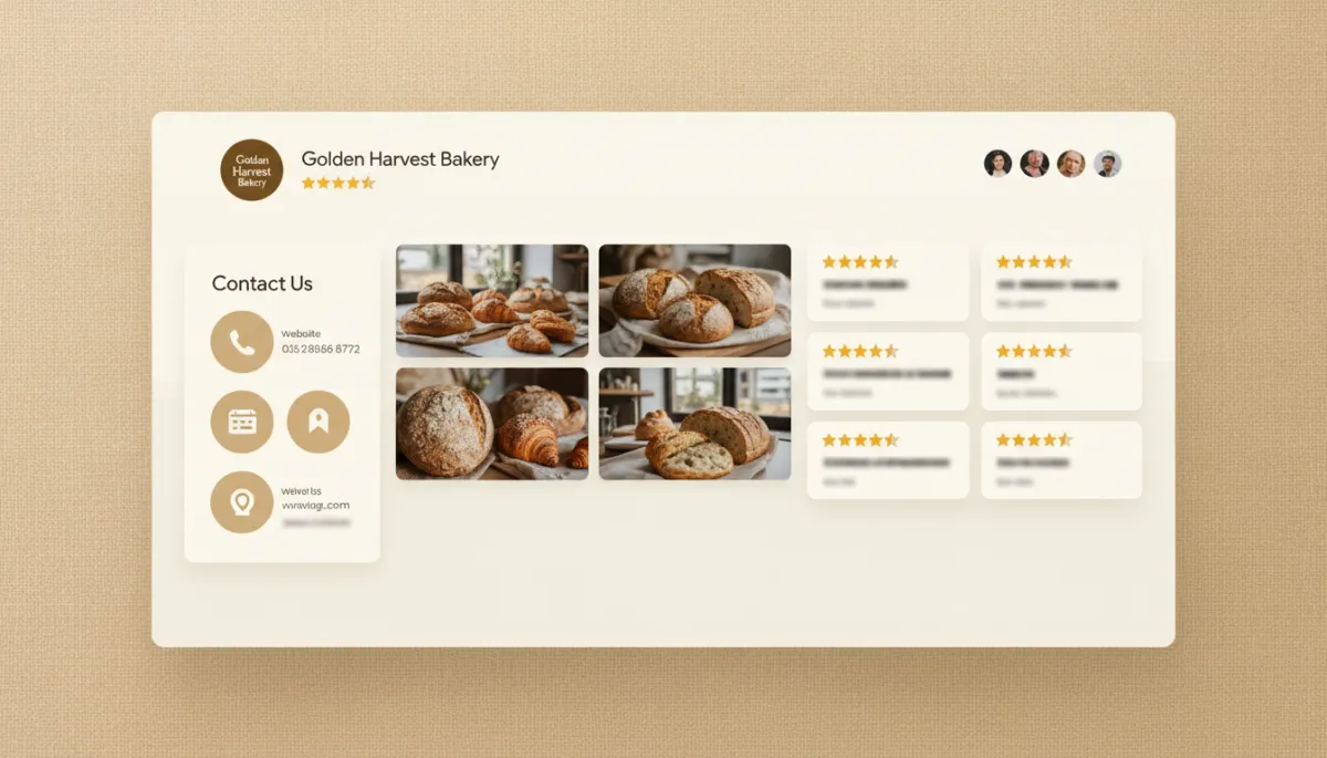 Completed Google Business Profile with premium photos and strong reviews