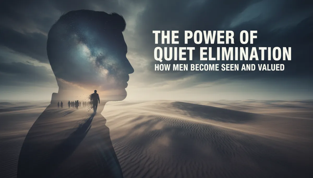 Man sitting at a table with phone face down, reflecting in silence Man sitting at a table with phone face down, reflecting in silence