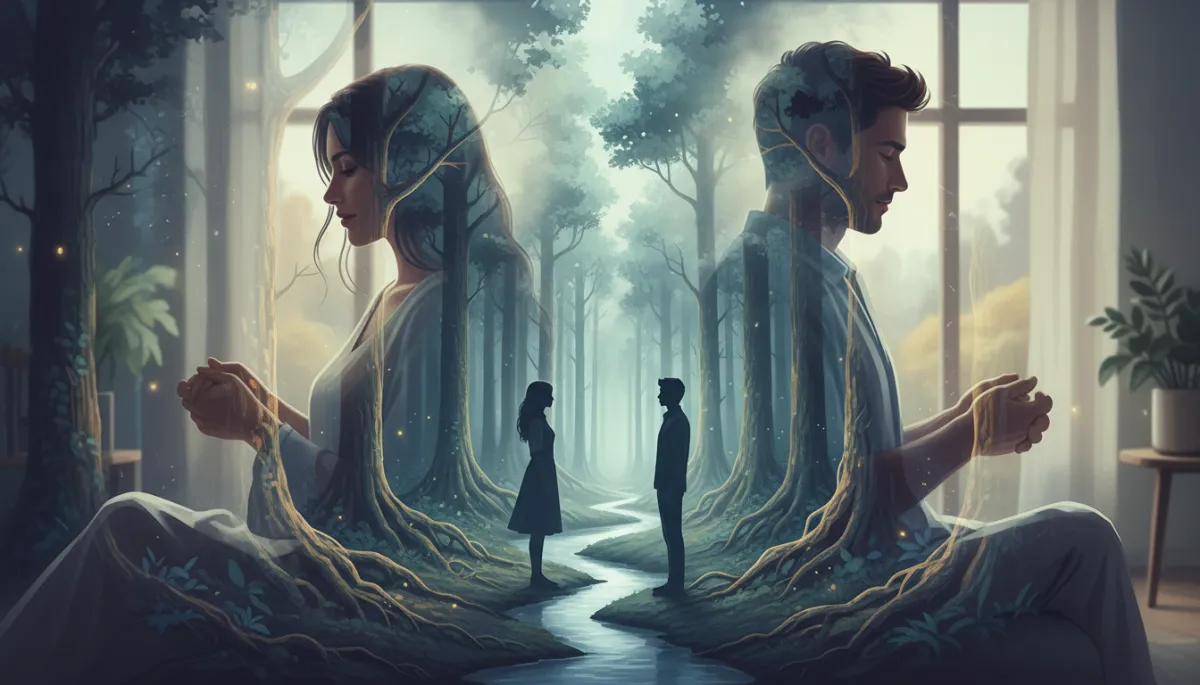Cinematic double exposure poster style for BoundariesAndBrotherhood.com: A solitary figure walking on a quiet, tree-lined path, blended with a secondary exposure of calm water or mountain landscape, symbolizing solitude, reflection, and self-protection. Cool, contemplative tones with cinematic lighting. SEO keywords: solitude, personal peace, emotional well-being. Cinematic double exposure poster style for BoundariesAndBrotherhood.com: A solitary figure walking on a quiet, tree-lined path, blended with a secondary exposure of calm water or mountain landscape, symbolizing solitude, reflection, and self-protection. Cool, contemplative tones with cinematic lighting. SEO keywords: solitude, personal peace, emotional well-being.