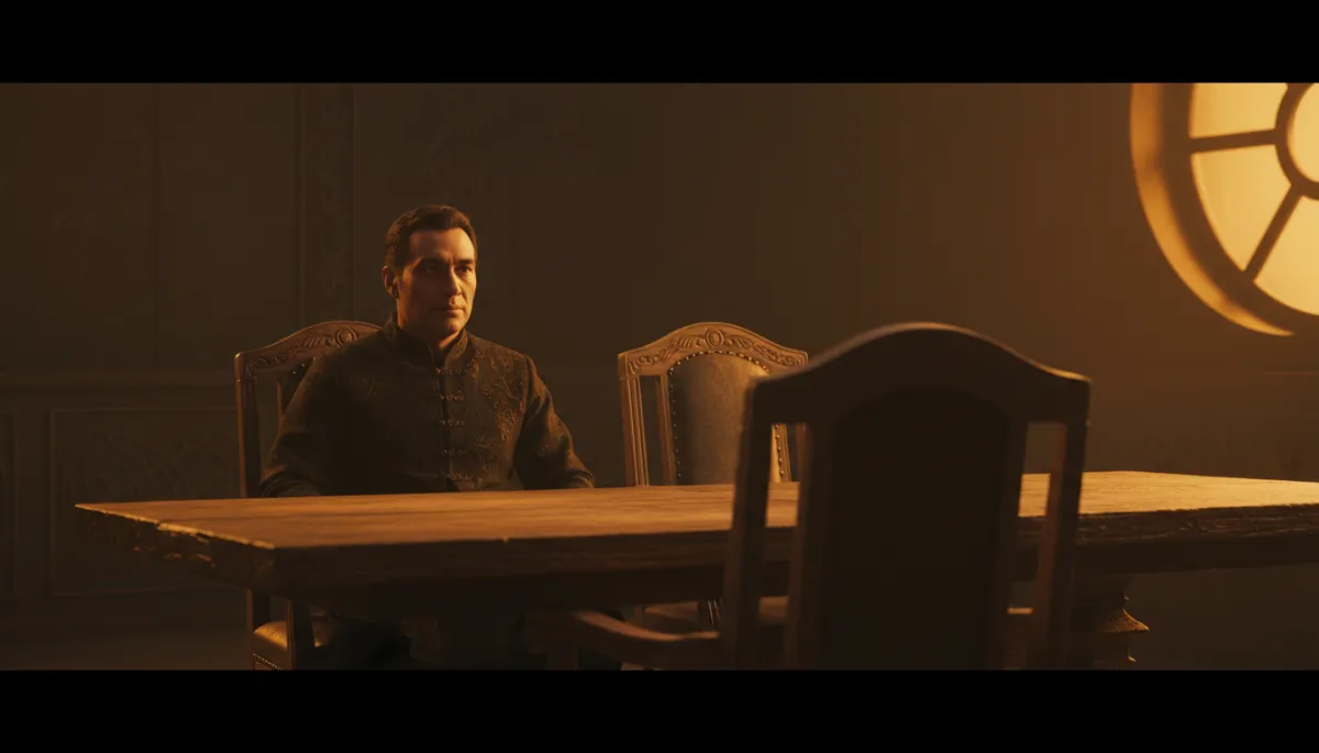 Man sitting at a table with empty chairs, symbolizing selective invitation