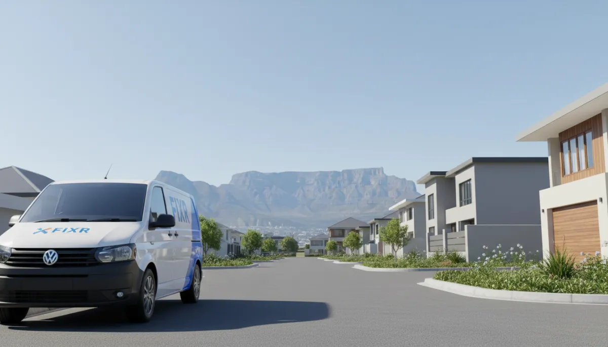 Fixr handyman vehicle serving residential areas across Cape Town